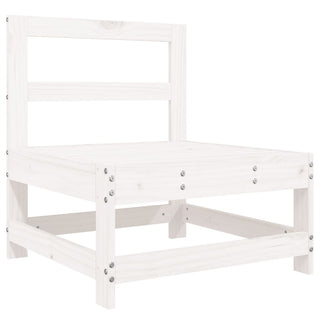 vidaXL 7 Piece Garden Sofa Set White Solid Wood Pine - 3250989 - Sofa In Store
