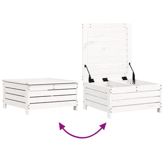 vidaXL 7 Piece Garden Sofa Set White Solid Wood Pine - 3250989 - Sofa In Store