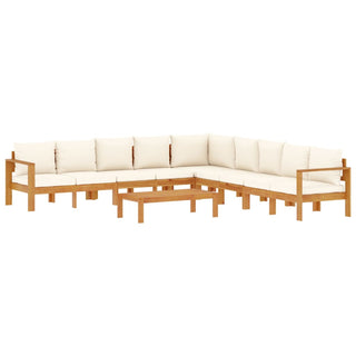 vidaXL 6 Piece Garden Sofa Set with Cushions Solid Wood Acacia - 3214854 - Sofa In Store