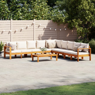 vidaXL 6 Piece Garden Sofa Set with Cushions Solid Wood Acacia - 3214854 - Sofa In Store