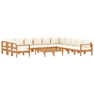 vidaXL 9 Piece Garden Sofa Set with Cushions Solid Wood Acacia - Sofa In Store