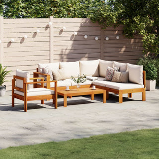 vidaXL 5 Piece Garden Sofa Set with Cushions Solid Wood Acacia - 3214858 - Sofa In Store