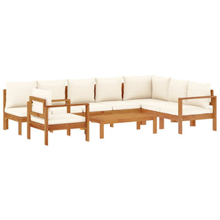 vidaXL 6 Piece Garden Sofa Set with Cushions Solid Wood Acacia - 3214860 - Sofa In Store