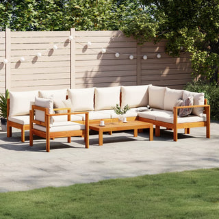 vidaXL 6 Piece Garden Sofa Set with Cushions Solid Wood Acacia - 3214860 - Sofa In Store