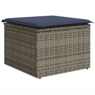 vidaXL 10 Piece Garden Sofa Set with Cushions Grey Poly Rattan - 3228900 - Sofa In Store