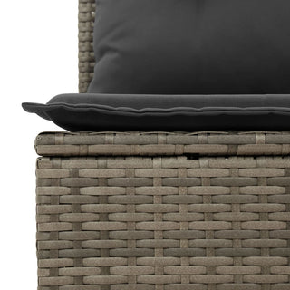 vidaXL 10 Piece Garden Sofa Set with Cushions Grey Poly Rattan - 3228900 - Sofa In Store