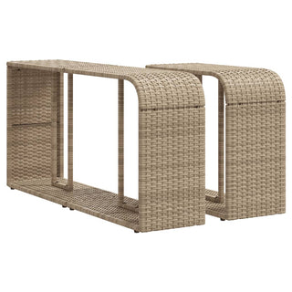 vidaXL 11 Piece Garden Sofa Set with Cushions Beige Poly Rattan - 3228919 - Sofa In Store