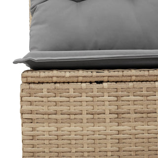 vidaXL 11 Piece Garden Sofa Set with Cushions Beige Poly Rattan - 3228919 - Sofa In Store