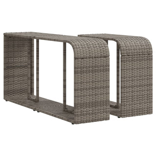 vidaXL 11 Piece Garden Sofa Set with Cushions Grey Poly Rattan - 3228920 - Sofa In Store
