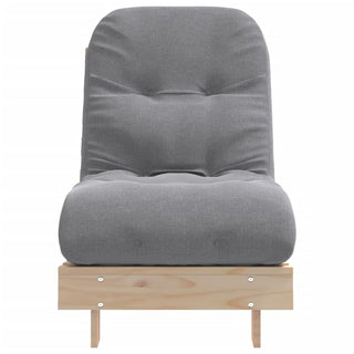 vidaXL Futon Sofa Bed with Mattress 60x206x11 cm Solid Wood Pine - Sofa In Store