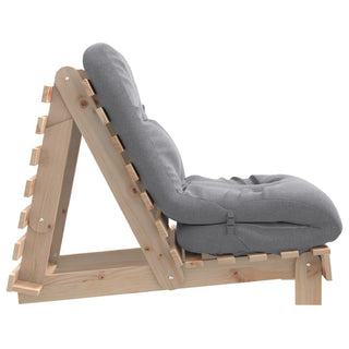 vidaXL Futon Sofa Bed with Mattress 60x206x11 cm Solid Wood Pine - Sofa In Store