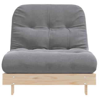 vidaXL Futon Sofa Bed with Mattress 80x206x11 cm Solid Wood Pine - Sofa In Store