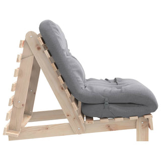 vidaXL Futon Sofa Bed with Mattress 80x206x11 cm Solid Wood Pine - Sofa In Store