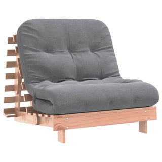 vidaXL Futon Sofa Bed with Mattress 80x206x11 cm Solid Wood Douglas - Sofa In Store