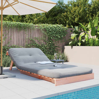 vidaXL Futon Sofa Bed with Mattress 80x206x11 cm Solid Wood Douglas - Sofa In Store