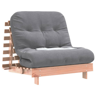 vidaXL Futon Sofa Bed with Mattress 80x206x11 cm Solid Wood Douglas - Sofa In Store