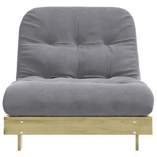 vidaXL Futon Sofa Bed with Mattress 80x206x11 cm Impregnated Wood Pine - Sofa In Store