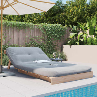 vidaXL Futon Sofa Bed with Mattress 100x206x11 cm Solid Wood Pine - Sofa In Store