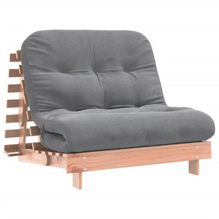 vidaXL Futon Sofa Bed with Mattress 100x206x11 cm Solid Wood Douglas - Sofa In Store