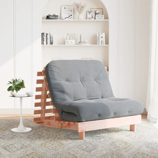 vidaXL Futon Sofa Bed with Mattress 100x206x11 cm Solid Wood Douglas - Sofa In Store