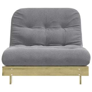 vidaXL Futon Sofa Bed with Mattress 100x206x11 cm Impregnated Wood Pine - Sofa In Store
