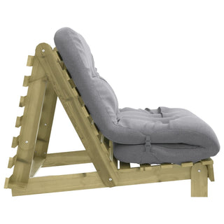 vidaXL Futon Sofa Bed with Mattress 100x206x11 cm Impregnated Wood Pine - Sofa In Store