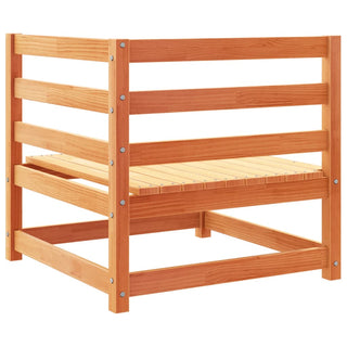 vidaXL 2 Piece Garden Sofa Set Wax Brown Solid Wood Pine - Sofa In Store