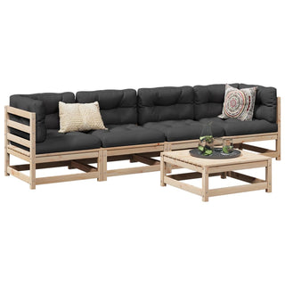 vidaXL 5 Piece Garden Sofa Set Solid Wood Pine - 3299279 - Sofa In Store
