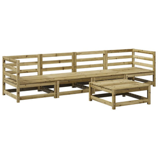 vidaXL 5 Piece Garden Sofa Set Impregnated Wood Pine - 3299282 - Sofa In Store