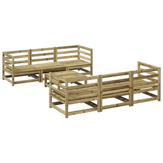 vidaXL 7 Piece Garden Sofa Set Impregnated Wood Pine - 3299300 - Sofa In Store