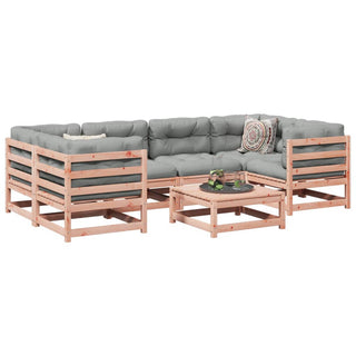 vidaXL 7 Piece Garden Sofa Set with Cushions Solid Wood Douglas Fir - 3299314 - Sofa In Store