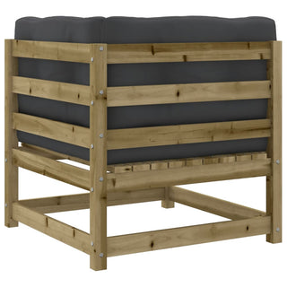 vidaXL 7 Piece Garden Sofa Set with Cushions Impregnated Wood Pine - 3299315 - Sofa In Store