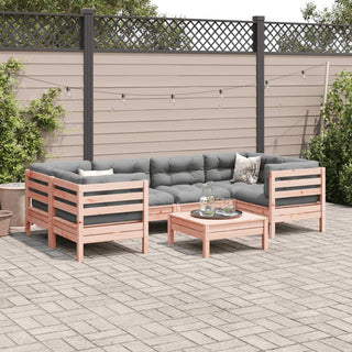 vidaXL 7 Piece Garden Sofa Set with Cushions Solid Wood Douglas Fir - 3299317 - Sofa In Store