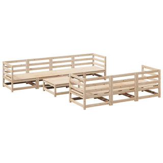 vidaXL 8 Piece Garden Sofa Set Solid Wood Pine - 3299319 - Sofa In Store