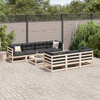 vidaXL 8 Piece Garden Sofa Set Solid Wood Pine - 3299319 - Sofa In Store