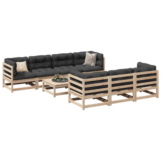 vidaXL 8 Piece Garden Sofa Set Solid Wood Pine - 3299319 - Sofa In Store