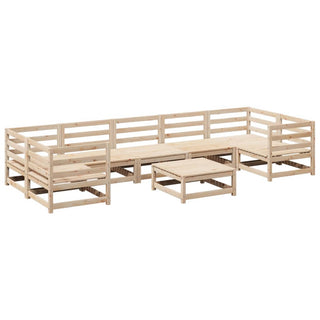 vidaXL 8 Piece Garden Sofa Set Solid Wood Pine - 3299331 - Sofa In Store
