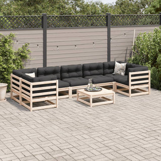 vidaXL 8 Piece Garden Sofa Set Solid Wood Pine - 3299331 - Sofa In Store