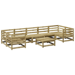 vidaXL 8 Piece Garden Sofa Set Impregnated Wood Pine - 3299334 - Sofa In Store