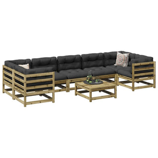 vidaXL 8 Piece Garden Sofa Set Impregnated Wood Pine - 3299334 - Sofa In Store