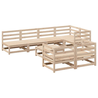 vidaXL 8 Piece Garden Sofa Set Solid Wood Pine - 3299342 - Sofa In Store