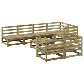 vidaXL 8 Piece Garden Sofa Set Impregnated Wood Pine - 3299345 - Sofa In Store
