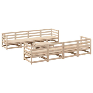 vidaXL 9 Piece Garden Sofa Set Solid Wood Pine - 3299353 - Sofa In Store