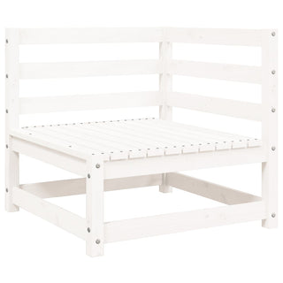 vidaXL 9 Piece Garden Sofa Set White Solid Wood Pine - 3299354 - Sofa In Store