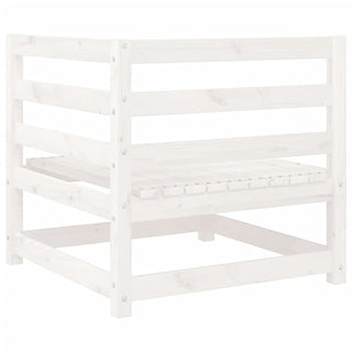 vidaXL 9 Piece Garden Sofa Set White Solid Wood Pine - 3299354 - Sofa In Store