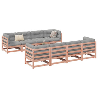 vidaXL 9 Piece Garden Sofa Set Solid Wood Douglas Fir - 3299356 - Sofa In Store