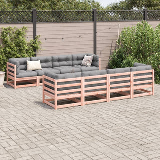 vidaXL 9 Piece Garden Sofa Set with Cushions Solid Wood Douglas Fir - 3299360 - Sofa In Store