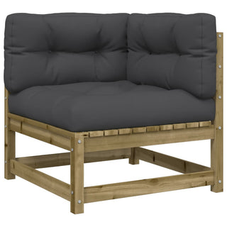 vidaXL 9 Piece Garden Sofa Set with Cushions Impregnated Wood Pine - 3299361 - Sofa In Store