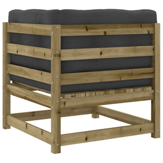 vidaXL 9 Piece Garden Sofa Set with Cushions Impregnated Wood Pine - 3299361 - Sofa In Store