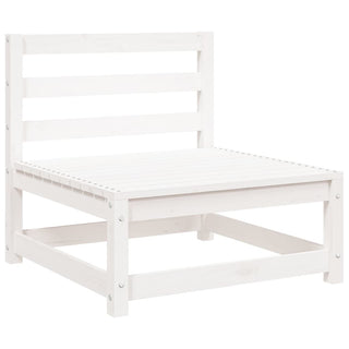 vidaXL 9 Piece Garden Sofa Set White Solid Wood Pine - 3299366 - Sofa In Store